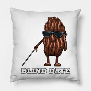 Blind Date Palm Funny Vegan Vegetarian Humor Pillow