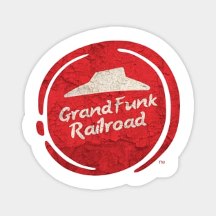 Cosplay Parody Pizza Hut Vintage Music Lovers - Grand Funk Railroad Magnet