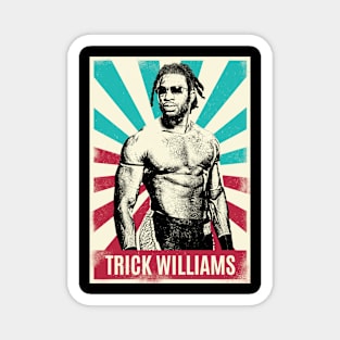 Vintage Retro Trick Williams Wrestling Magnet