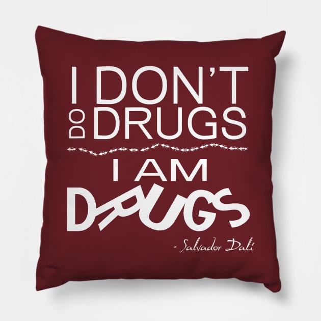 salvador dali quotes Pillow by weenoliumco