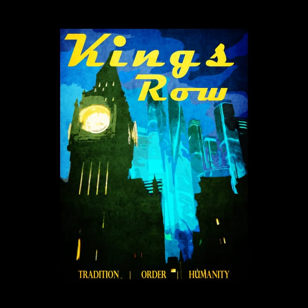 King's Row Vintage Travel Poster by SLAPAPOW