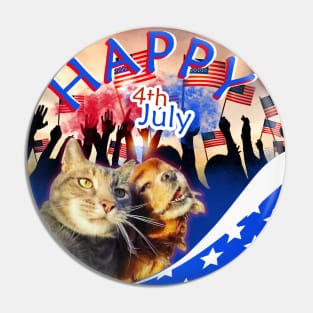 Happy 4th July Pin