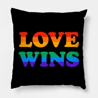 Love Wins - LGBT Rainbow - Pride Parade Pillow