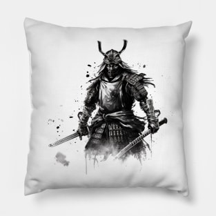 samurai agressive Pillow