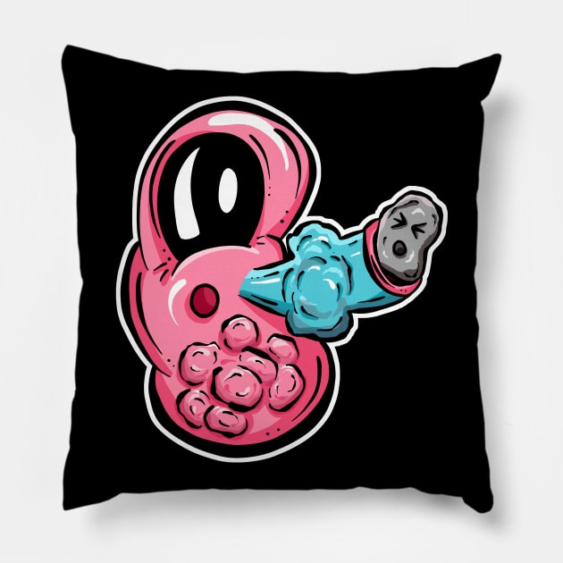 Kidney Stones! Cartoon Pillow by Squeeb Creative