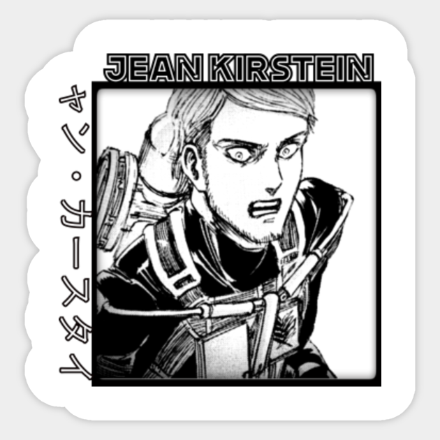 Aot Jean Kirstein Attack On Titan Sticker Teepublic Anime/manga fanfiction jean kirstein armin arlert jearmin jean x armin.fluff aot attack on titan kirschtein. aot jean kirstein
