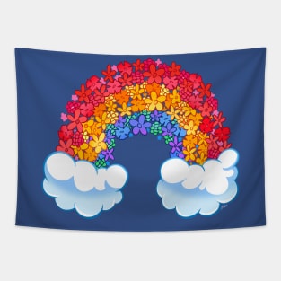 Flower Rainbow Tapestry