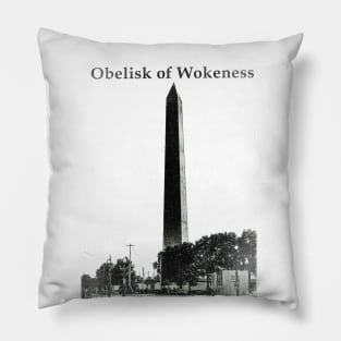 Obelisk of Wokeness Pillow