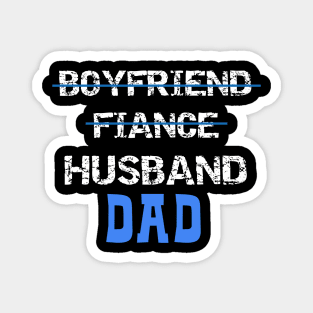 Mens New Dad 2019 design - Humor Gift For Pregnancy Announcement Magnet