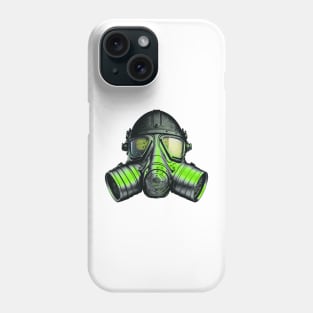 Metallic Gas Mask Helmet Phone Case