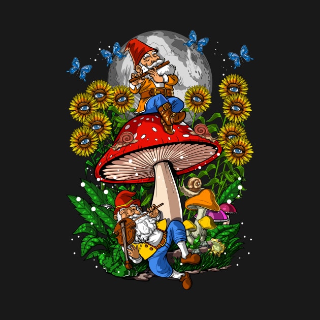 Forest Mushroom Gnomes by underheaven