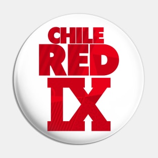 Chile Red Nine Retro Sneaker Art Pin