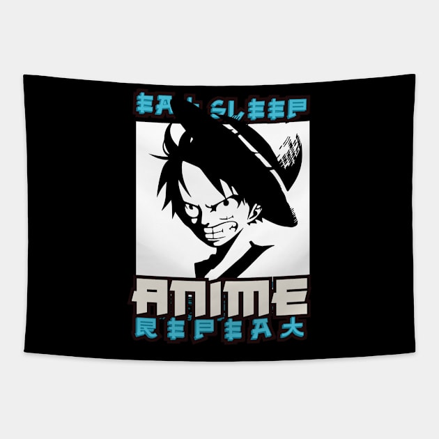 ONE PIECE T-SHIRT FUN T-SHIRT PO12 Tapestry by Huko