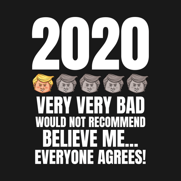 Trump Head Rating 2020 Quotes - Would Not recommend by zeeshirtsandprints