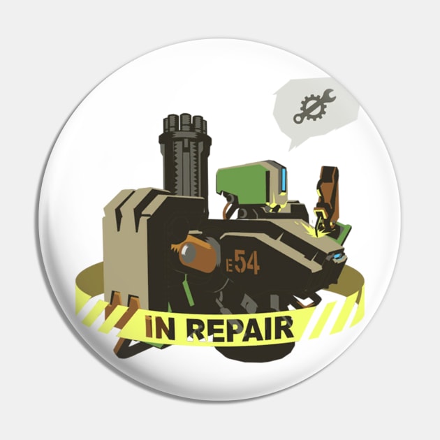 Bastion In Repair Pin by Genessis