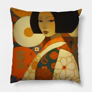 Asian Abstract Pillow