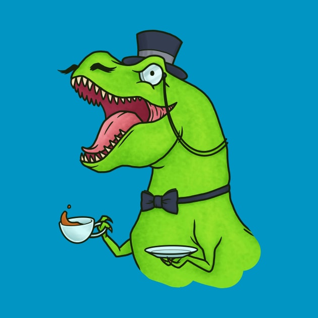 Tea Rex by katymakesthings