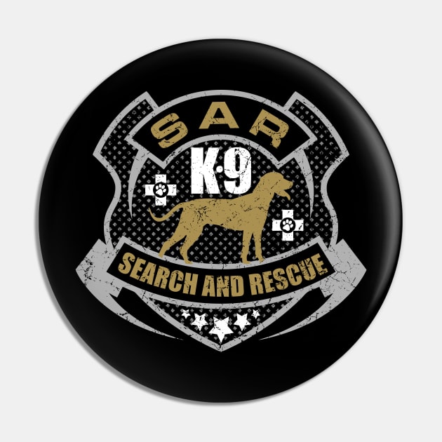 K-9 Search and Rescue Pin by Nartissima