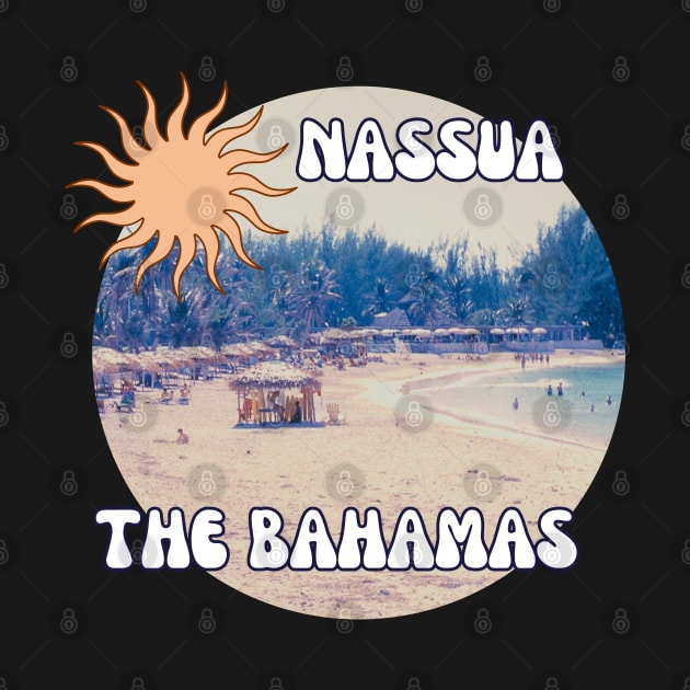 1960s Beach Scene in Nassau, The Bahamas by The Golden Palomino