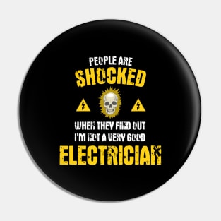 Funny Electrician Journeyman Electrical Engineer Pin