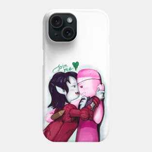 "Join me" - Vamp world Marceline (the Star) and Bonnibel, Adventure Time / Fionna and Cake fan art Phone Case