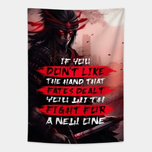 Samurai Motivation Quotes - Anime Wallpaper Tapestry