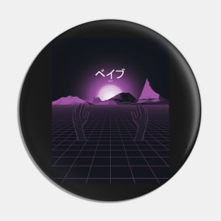 Vaporwave Synthwave Retrowave - REACH Pin