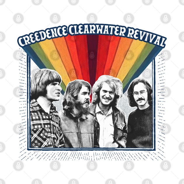 Creedence Clearwater Revival /\/ Original Vintage Style Fan Artwork by DankFutura