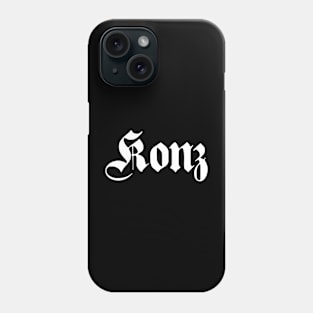 Konz written with gothic font Phone Case