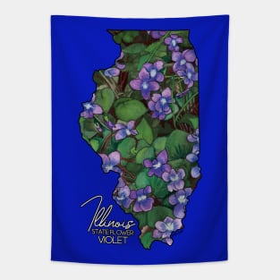 Illinois State Violets Tapestry