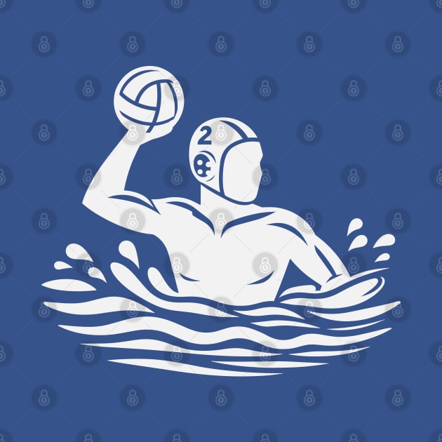 Water Polo (white) by KayBee Gift Shop