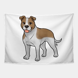 Dog - American Staffordshire Terrier - Natural Tan and White Tapestry