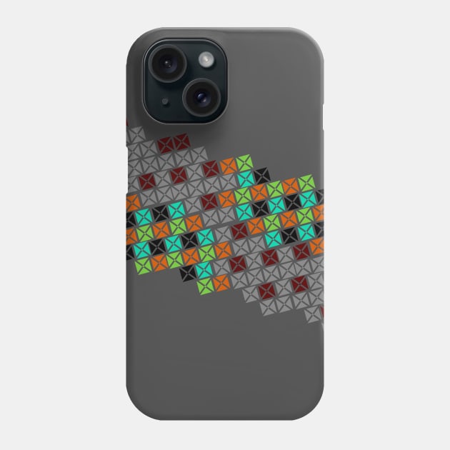 Geometric Mandelbrot Pattern Phone Case by RaizePeace