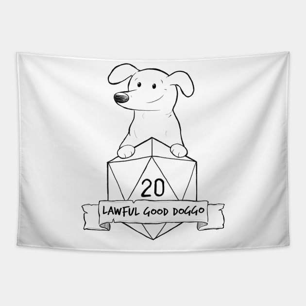Good Doggo - Zoey Tapestry by DnDoggos