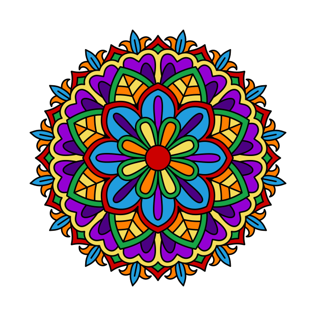 Rainbow mandala by LemonBox