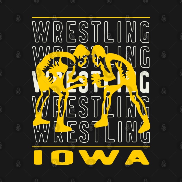 Wrestling Iowa by tropicalteesshop