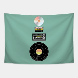 Retro eighties tech Tapestry