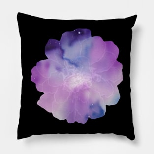 Purple Watercolor Flower Pillow