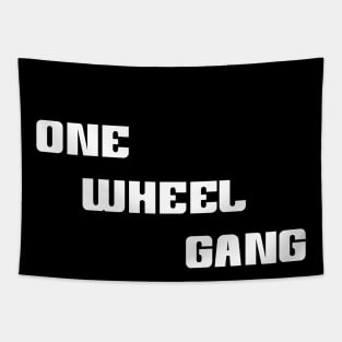 One Wheel Gang Unicycling Tapestry