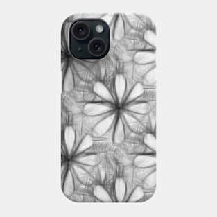 Daisy Flowers Graphite Phone Case