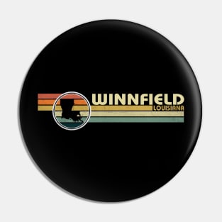 Winnfield Louisiana vintage 1980s style Pin