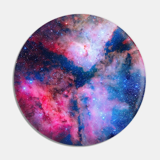 Pink Blue Space Galaxy Pin by NewburyBoutique