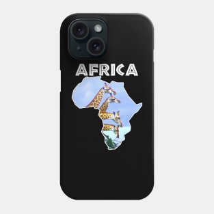 African Wildlife Continent 4 Giraffes Phone Case