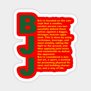 Definition of Brazilian Jiu Jitsu Magnet