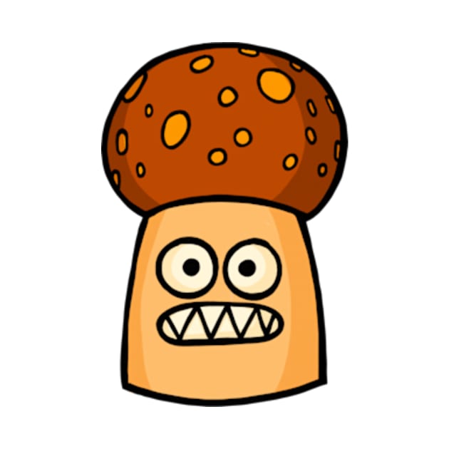 Concerned Little Brown Mushroom by JadedOddity