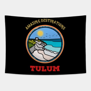 Tulum Vacation Tapestry