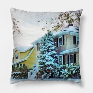 Steely Winter Sky Pillow