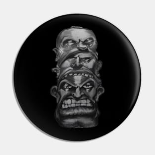 Three Ugly Heads Pin