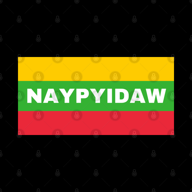 Naypyidaw City in Myanmar Flag Colors by aybe7elf