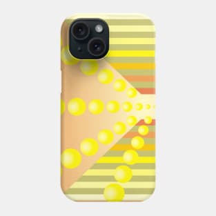 Yellow Spheres in Shades of Sherbet Phone Case